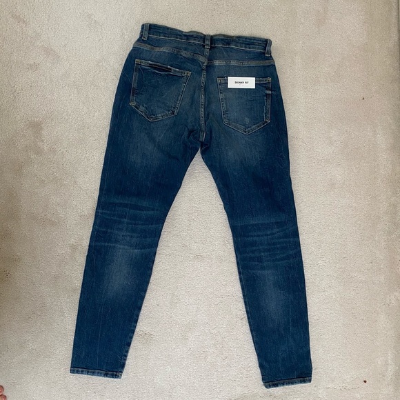 Zara denim ripped blue jeans - Picture 6 of 7